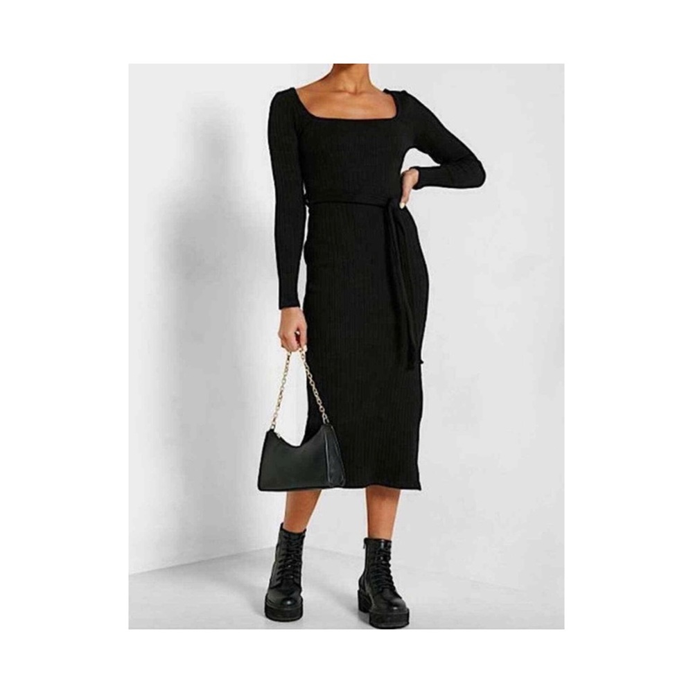 Top Shop Ribbed Midi Dress - Picture 1 of 9